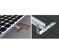 Asphalt roof(Bitumen roof) solar panel mounting system